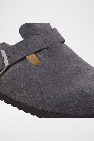 Nubuck Clogs Boston - Grijs - Smal
