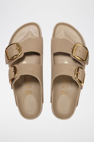 Geolied Leren Muiltjes Arizona Soft Footbed - Beige - Smal