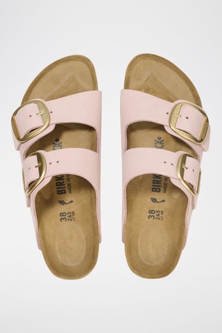 Leren Muiltjes Arizona - Roze - Smal