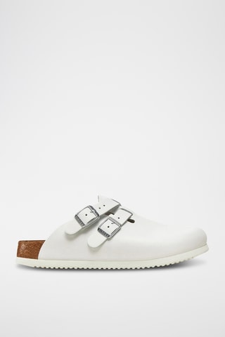 Leren Clogs Kay SL - Wit - Normaal 