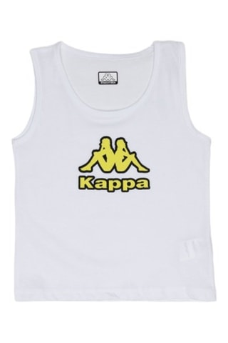 Camiseta de tirantes  - Blanco y amarillo