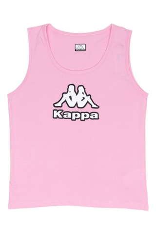 Camiseta de tirantes  - Blanco, negro y rosa