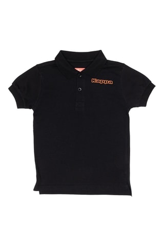 Polo  - Negro y naranja