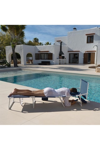 Transat pliable avec auvent - 133,8 x 55,8 x 86 cm