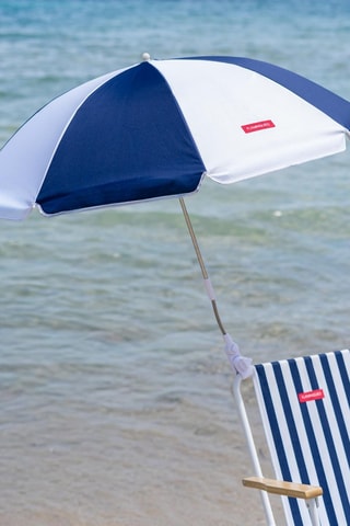 Chaise et parasol protection UV UPF 50+ - Bleu - 110 x 110 x 91 cm
