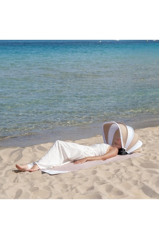 Pare-soleil avec coussin réglable protection UV UPF 50+ - Beige