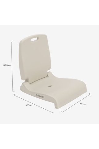 Chaise de piscine - 52,5 x 53 x 47 cm