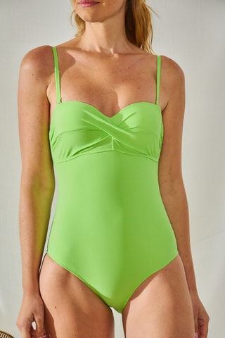 Bañador con relleno - Verde claro