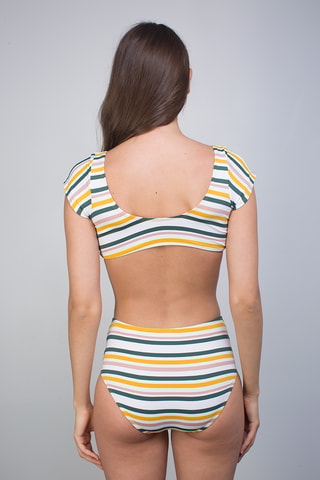 Tankini de talle alto - Blanco