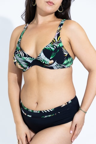 Bikini de talle alto - Negro