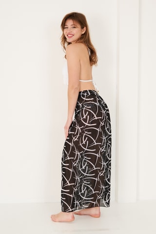 Pareo de talle alto - Negro