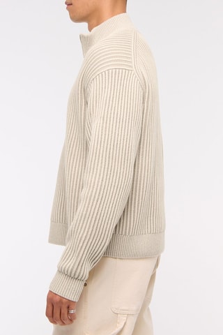 Pull - Blanc et beige