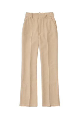 Pantalon flare taille haute - Marron