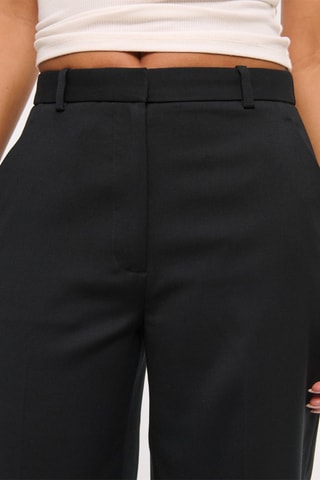 Pantalon wide legs taille haute - Noir