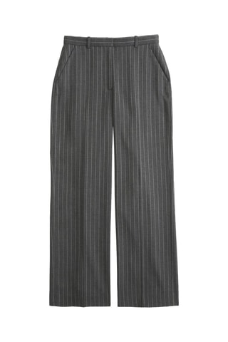 Pantalon wide legs taille haute - Noir