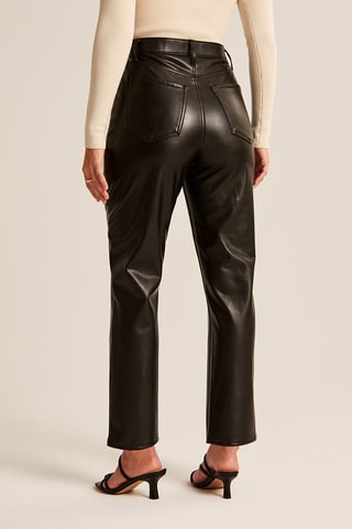 Pantalon droit taille haute - Noir