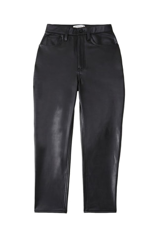 Pantalon droit taille haute - Noir