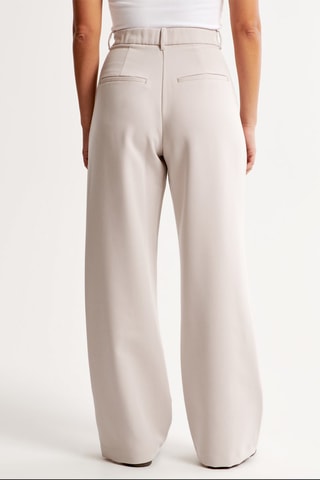 Pantalon wide legs taille haute - Ecru