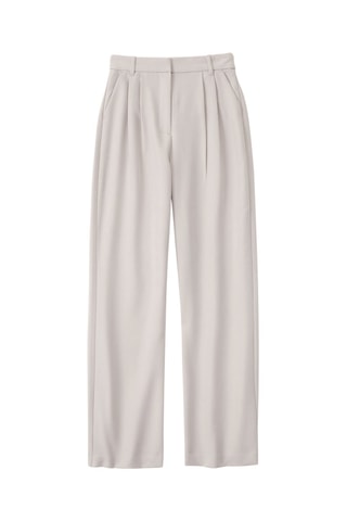 Pantalon wide legs taille haute - Ecru