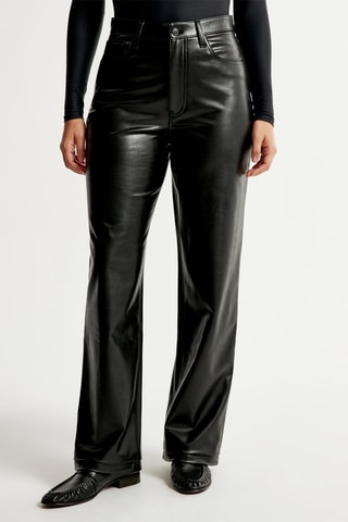 Pantalon loose taille haute - Noir