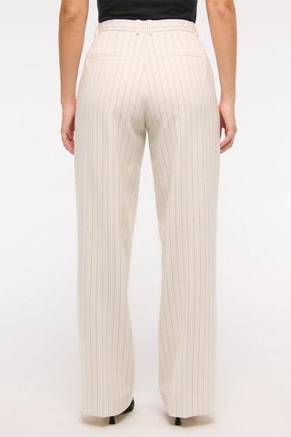 Pantalon wide legs taille haute - Beige clair
