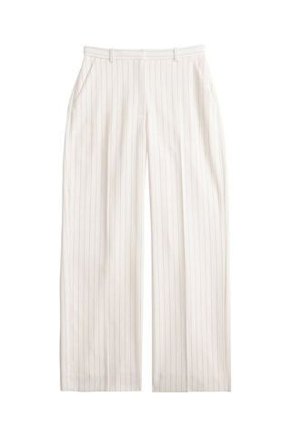 Pantalon wide legs taille haute - Beige clair
