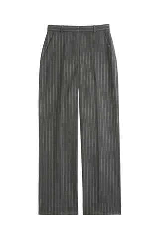 Pantalon wide legs taille haute - Anhtracite