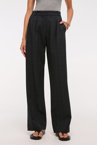 Pantalon wide legs taille haute - Noir