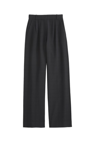 Pantalon wide legs taille haute - Noir