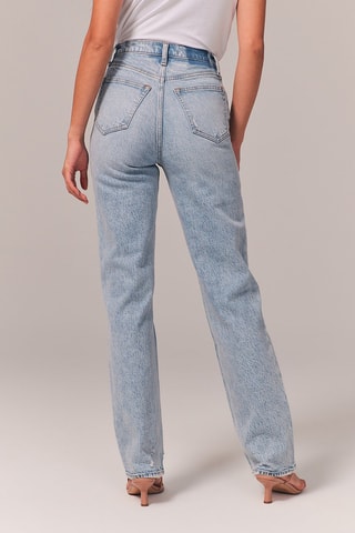 Jean droit taille haute - Ciel