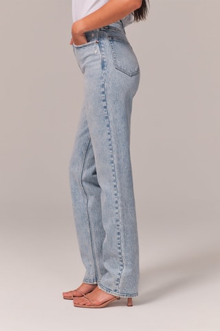 Jean droit taille haute - Ciel