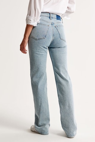 Jean relaxed taille haute - Ciel