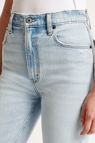 Jean straight taille haute - Ciel