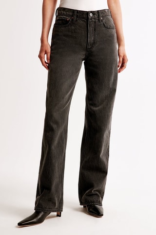 Jean loose taille haute - Noir