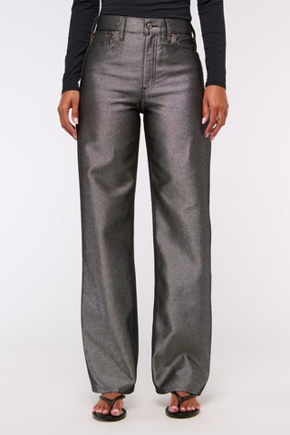 Jean loose taille haute - Anthracite