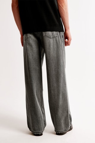 Jean baggy taille basse - Gris foncé