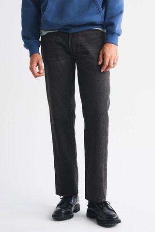 Jean relaxed straight - Noir