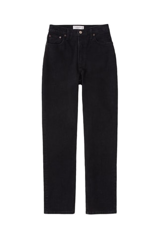 Jean straight taille haute - Noir