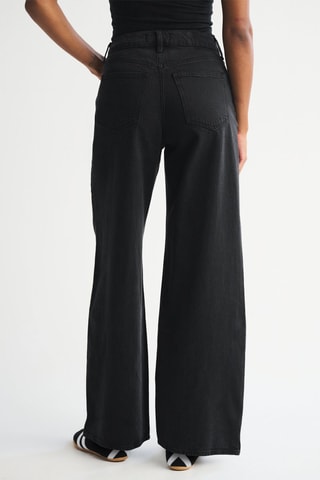 Jean wide legs taille haute - Noir