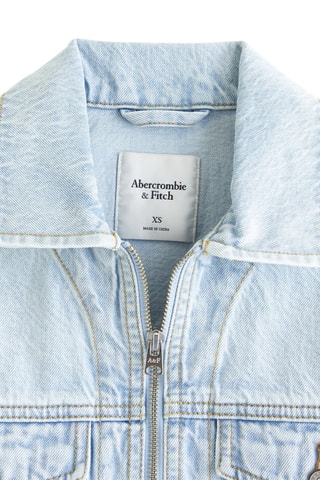 Veste courte en jean - Ciel