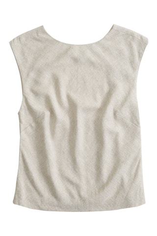 Top en lin - Gris clair