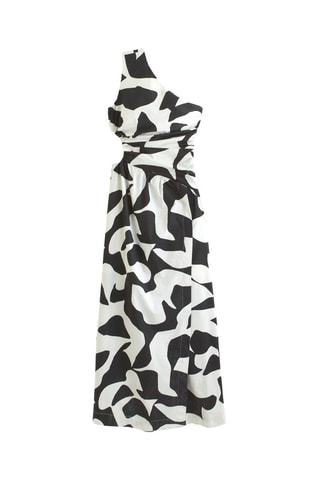 Robe asymétrique - Noir et blanc