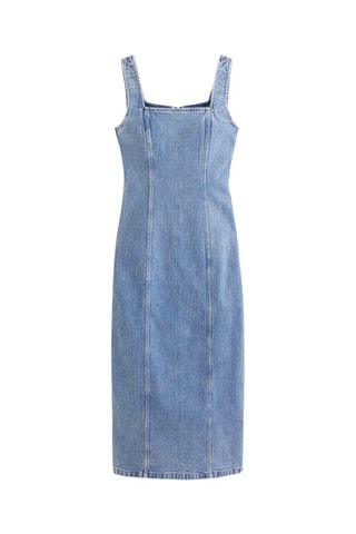 Robe droite en jean - Bleu