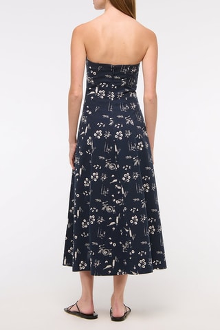 Robe midi - Bleu marine