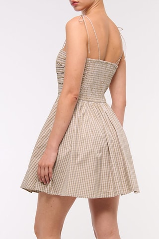 Robe patineuse - Marron clair