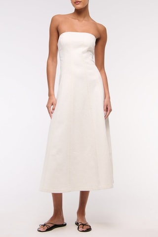 Robe bustier - Ecru