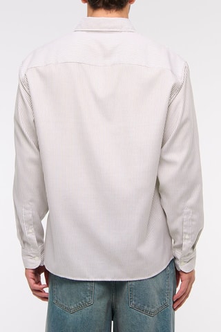 Chemise straight - Rouge et blanc