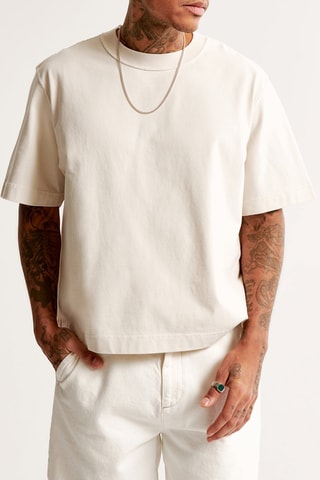 T-shirt oversize - Beige clair