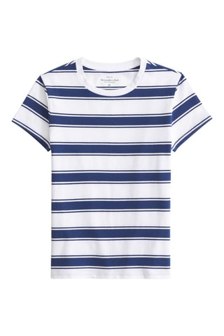 T-shirt slim - Gris foncé et blanc