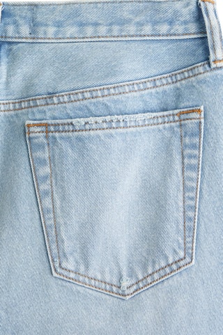 Short baggy en jean - Ciel